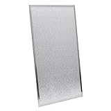 Kamino-Flam Hitzeschutzplatte asbestfrei - Funkenschutzplatte 1100°C hitzebeständig - Wärmeschutzplatte mit Edelstahlrahmen - Silber - 800 x 500 x 3 mm