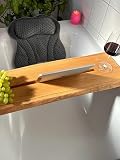 Generisch Handgefertigte Badewannenablage Holz ∣ 75 x 20 cm ∣ Tablet Halterung ∣ Entspannung und Luxus für Badezimmer ∣ Wellness Geschenke für F