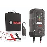 Bosch C70 Batterieladegerät, 10 Ampere, mit Erhaltungsladungs-Funktion - Autobatterie-Ladegerät für 12 V / 24 V Blei-Säure-, AGM-, EFB-, Gel-, und SLI-B