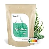 Nurafit Spirulina Pulver | 1000g / 1kg | Mit 8 essentiellen Aminosäuren und Proteinen | Algen Superfood in Rohkostqualität