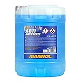 MANNOL Antifreeze AG11-40 Kühlerfrostschutz Kühlmittel, 10 Liter