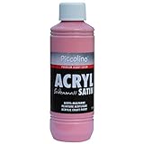 Acrylfarbe seidenmatt Alt-Rosa 250ml Flasche - Piccolino Acryl Satin, Premium Hobby Color