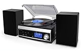 Soundmaster MCD1820SW DAB UKW Musikcenter CD Plattenspieler USB SD Encoding