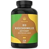 Bio Bockshornklee Aktiviert - 270 Kapseln (650mg) - Hochdosiert mit 2.600mg - Hochwertiger Rohstoff aus Ägypten - Vegan, Laborgeprüft, Deutsche Produktion - TRUE NATURE®