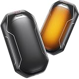 Handwärmer Magnetisch, 2 in 1 USB Elektrisch Handwärmer Wiederaufladbar 4000mAh*2, Taschenwärmer Wiederverwendbar, Ultra Leicht & Dünn, 3 Stufen Heizung bis zu 131℉, Elektrische Tragbare Heizung