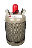 11 kg, Edelstahl, Gasflasche Eigentumsflasche Propangasflasche LEER/ungefüllt Flaschenschlüssel N