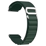 CeiBand Alpine Loop Nylon Armband Kompatibel mit 20mm 22mm, G-Haken Edelstahl Metall Schnalle Sport Uhrenarmband Herren Damen Ersatzband für 20mm 22mm -(20mm HellGrün)