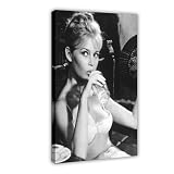 Brigitte Bardot Vintage-Foto, Leinwandposter, Schlafzimmer, Dekoration, Landschaft, Büro, Raumdekoration, Geschenk, 50 x 75