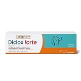 Diclox forte Schmerzgel von ratiopharm: Effektiv gegen Schmerzen. Mit 23,2 mg/g Diclofenac-N-Ethylethanamin. Doppelt konzentriert*, 150 g