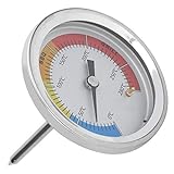 Ladieshow Ofenthermometer 0-280 ℃ Edelstahl-Grillthermometer Ofenzeiger Temperaturmesser Küchenbedarf