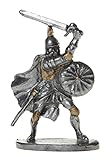 Schnabel-Schmuck Ritter kämpfend mit Schwert 6,5 cm teil, gold bemalt