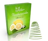 Natürliche Räucherspiralen mit Citronella Duft: 3er Set 36 Std Brenndauer, für Garten, Outdoor, beim Camping und Grillen. Alternativ zu Räucherstäbchen, Lampenöl, Gartenfack