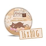 MjAMjAM - Premium Nassfutter für Katzen - zartes Filet vom Hühnchen 80g, 16er Pack (16 x 80 g), naturbelassen mit extra viel Fleisch
