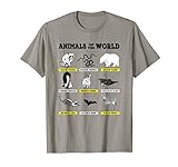 Animals Of The World Funny Animal Real Names T-Shirt