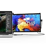 Duex Plus 13,3 Zoll Full HD IPS Dual Laptop Monitor, USB C/USB A Plug and Play Laptop Screen Extender, Windows/Mac/Android/Switch kompatibel