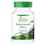 Kelp Tabletten - 150mcg natürliches Jod aus Braunalgen Extrakt - HOCHDOSIERT - 250 Tabletten - Vegan