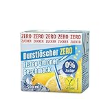 Durstlöscher Eistee Zitrone ZERO: Zuckerfreies Erfrischungsgetränk mit Tee-Extrakt & Zitronengeschmack, Pfandfreies Trinkpäckchen, Vegan, Ohne Kohlensäure, Ideal Für Unterwegs & Zuhause, 24 x 500