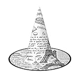 Pariser Kaffee Eiffelturm Halloween Vollhut Kinder Hexenhut Verwendet Für Make-up, Abend, Karneval Und Andere Anlässe