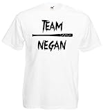 The Walking Dead Herren T-Shirt Team Negan Shirt Eeny Meeny Miny Moe Weiss L