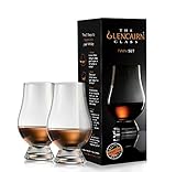 Glencairn Whiskygläser aus Kristallglas mit Reiseetui, Das Original GLENCAIRN Tasting Nosing Glass, Schwarz, 200ml - 2er Stück