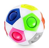 Lucky Humans® Premium Regenbogenball | Geschicklichkeitsspiele, Knobelspiele für Kinder und Erwachsene | Mitgebsel für Kindergeburtstag, Gastgeschenk Spielzeug | Magic Ball, Stressball, Fidget Toy