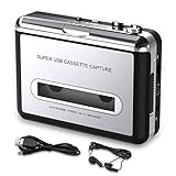 ZHITING Standalone cassette player,USB Cassette Player Tape to MP3 Converter,portable digital USB audio music/cassette to MP3 converter with Earphones, No PC Required