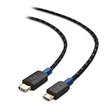 Cable Matters Micro USB auf USB C Kabel 1m (USB C auf Micro USB Kabel, USB C Micro USB Kabel) mit geflochtener Jacket in Schwarz - 1 Meter