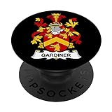 Gardiner Wappen - Familienwappen PopSockets mit austauschbarem PopGrip
