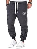 L.A.B 1928 Herren Jogginghose Trainingshose Sporthose Fitness Jogg Hose LAB-7015 (3XL, Anthrazit)