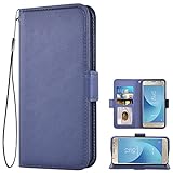 Auotu PU Leder Flip Brieftasche Handyhülle Lederhülle Cover Tasche Case Hülle Etui für Blackview A80 A80S Smartphone (Blau)