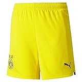 PUMA BVB Shorts Replica Jr, Cyber Yellow-Puma Black, 164
