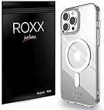 Roxx Antigelb Clear Case Hardcase Hülle | Kompatibel mit Apple iPhone 13 Pro Max 6,7 Zoll | 9H Kratzfeste Glasrückseite | Kompatibel mit MagSafe Zubehör