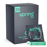 GoSpring GoLonger Condoms for Men - Extra reißfeste Kondome für Safer Sex & Verhütung, sowie effektiver Schutz vor Geschlechtskrankheiten wie HIV, Chlamydien, Syphilis & Tripper - (1x 50 Stück)