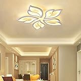 LED Deckenleuchte Dimmbar ,Wohnzimmerlampe mit Fernbedienung Lichtfarbe/Helligkeit Farbwechsel ,Schlafzimmer Deckenlampe moderne Deckenbeleuchtung Deckenbeleuchtung Kronleuchter Lampe,Dimming