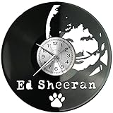 Ed Sheeran Wanduhr Vinyl Schallplatte Retro-Uhr groß Uhren Style Raum Home Dekorationen Tolles Geschenk Uhr Ed Sheeran