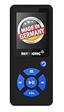 BERTRONIC MP3 Player BC07, Made in Germany, ideal für Hörbücher mit Lesezeichenfunktion, Einschlafhilfe Dank Sleep Timer, mit Lautsprecher, bis 100 Std. Akku, unterstützt bis 128GB SD Karten, Sport