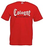 Cologne Herren T-Shirt You`ll Never Walk Alone Shirt Ultras