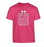 Flox Creative Kinder T-Shirt Single Bells oh What Fun it is to have to spend all my Cash on me! Gr. Large 9-11 81 cm/ 86 cm, rose