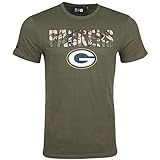 New Era - NFL Green Bay Packers Camo Wordmark T-Shirt - Olivgrün Farbe Olivgrün, Größe XL