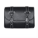 Krtopo 1x Motorrad Satteltaschen Leder wasserdichte Platz Satteltasche Seitliches Brot Werkzeugkasten Speicherpaket Gepäcktasche U