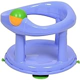 Safety 1st 360° drehbarer Badesitz, ergonomischer Sitz für die Badewanne mit Rollball und 4 Saugnäpfen, nutzbar ab ca. 6 Monaten bis max. 10 kg, pastel, hellblau, 32110009