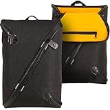 Zafox Rucksack Herren & Damen | 100% wasserdichter Rucksack mit Laptopfach | ideal für Uni, Arbeit oder kleine Reisen | Laptop Rucksack und Business Backpack mit einzigartiger Öffnung, schwarz
