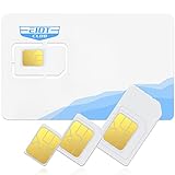EIOTCLUB SIM Karte ohne Vertrag, Prepaid SIM Karte Kompatibel mit Vodafone & Telefónica Netz, nur Daten, für LTE Überwachungskamera & Wildkamera & GPS-Tracker