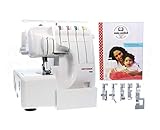 Gritzner 788 Overlock mit LED Beleuchtung + E-Book 'Meine Overlock' + 5 Sondernähfüße + Abfallb