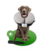 MC-Royal NEU Premium Halskrause - aufblasbare Premium Halskrause für Hunde und Katzen [zuverlässiger Schutz] - Hundehalskrause - Leckschutz Hund - Hundekragen - Halskrause Katzen - Schutzkragen Hund
