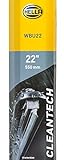 HELLA 9XW 358 053-221 Cleantech Scheibenwischer - WBU22 - Flachbalkenwischerblatt - für Linkslenker - 22' - 550mm - vorne - Menge: 1
