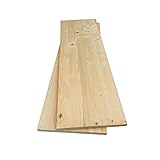 Stabile, saubere Leimholzplatte aus Fichten-Holz, 80 x 20 x 1,8cm | Ideal als Regalbretter, Regalböden, Möbelbauplatte und basteln