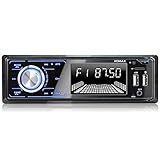 XOMAX XM-R271 Autoradio mit Bluetooth Freisprecheinrichtung, FM, 7 Beleuchtungsfarben, Smartphone Ladestation über 2. USB-Anschluss, USB, SD, MP3, AUX-IN, 1 DIN