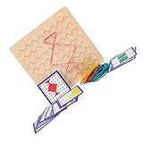 TOYANDONA 1 Satz Geometrische Form Nägel Squiz Spielzeug Vorschulspielzeug Kinder Lernspielzeug Geoboard Mathematisches Grafisches Stammspielzeug Chrsitamas Geschenk Geoboard
