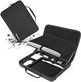 Smatree 15,6 Zoll Laptop Tasche Aktentasche Kompatibel mit Samsung Galaxy Book Pro 360 15,6 Zoll (39,6 cm), Super Schutz und Stoßfeste Hartschale mit Zubehör Organizer Fach